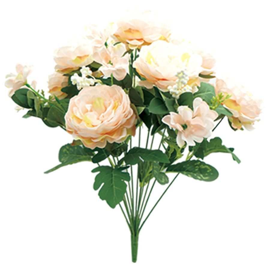 12 Pieces 12 Head Flower In Peach - Artificial Flowers - at ...