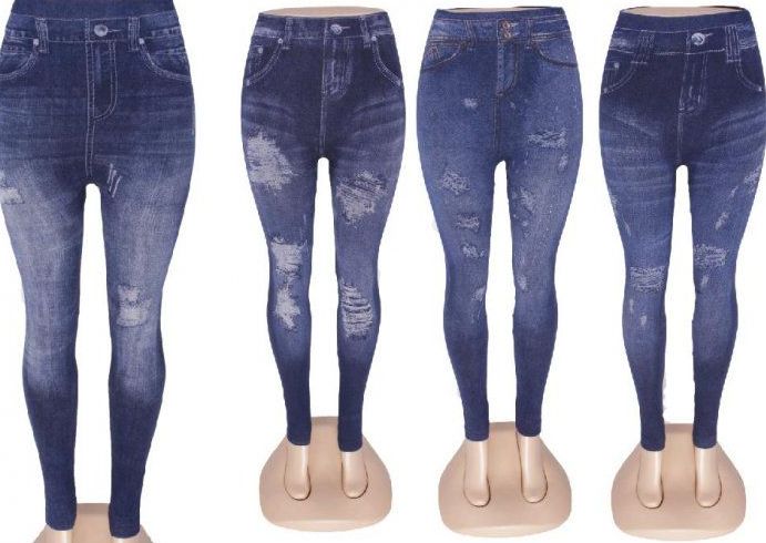 36 Pieces Womens Mid Waist Stretch Jean Jegging - Womens Leggings