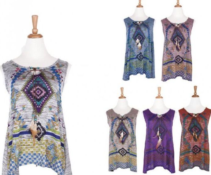 72 Pieces of Womens Girls Embroidered Peasant Tops Mexican Bohemian Blouses