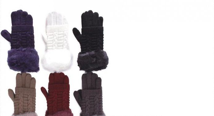 72 Pairs of Women Cable Knit Winter Warm AntI-Slip Touchscreen Texting Gloves
