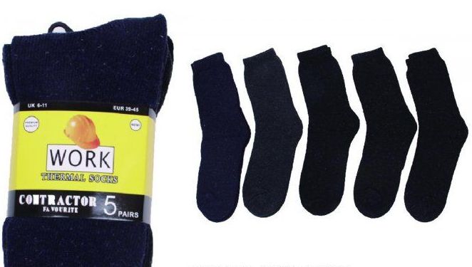 150 Pieces of Contractor Thermal Socks