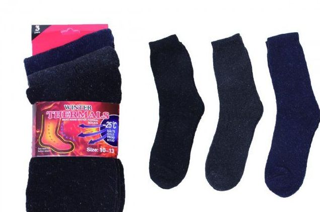 120 Pieces of Mens Winter Thermal Socks 3 Pairs