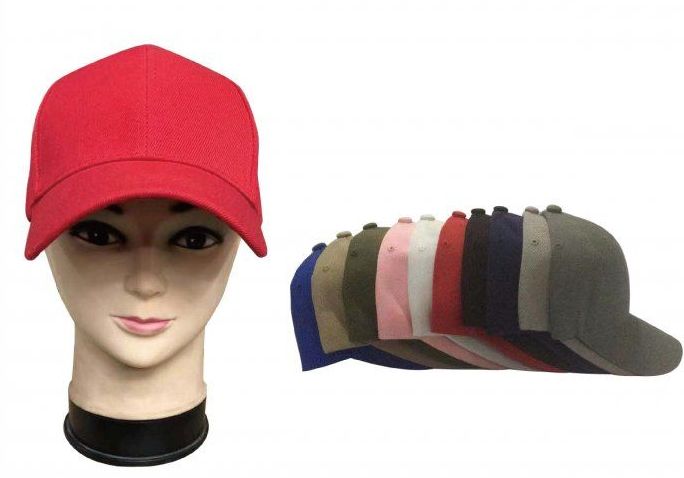 240 Pieces Baseball Cap Plain Blank Solid Color In Khaki - Baseball Caps & Snap Backs