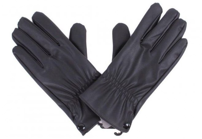 36 Pairs of Mens Black Pu Gloves In Black