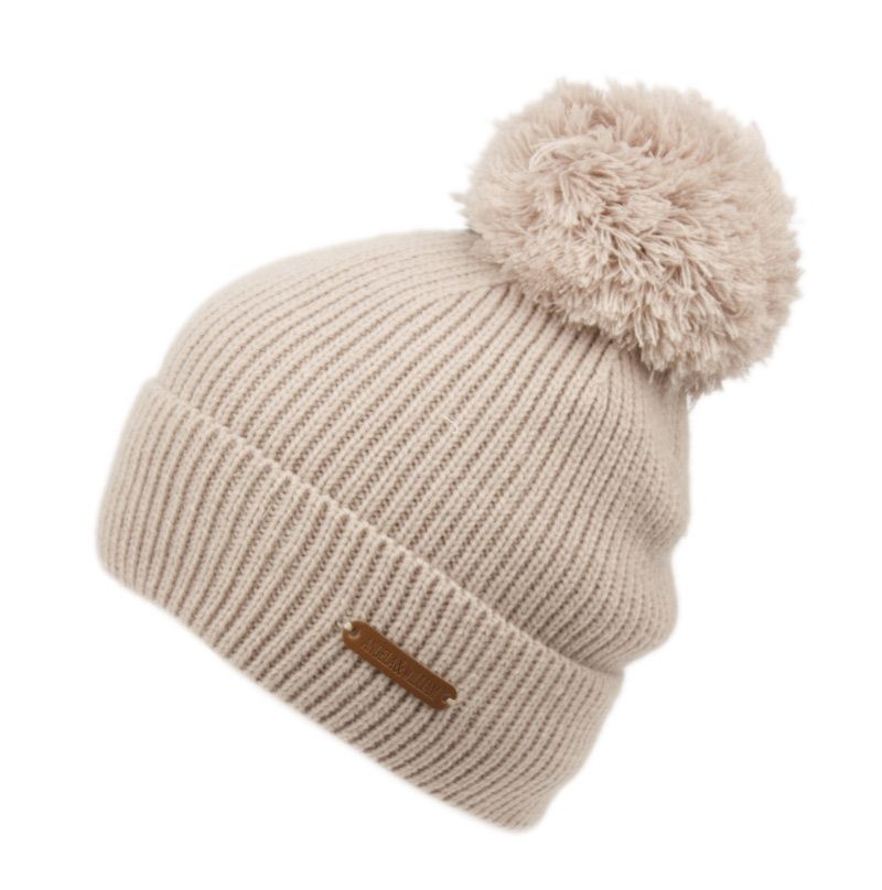12 Pieces of Solid Color Cable Knit Beanie With Pom Pom