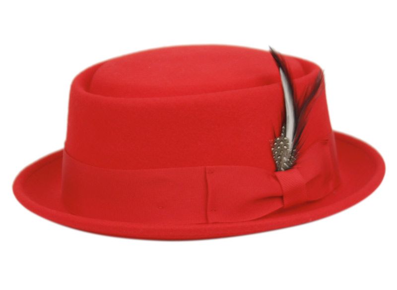 Red pork hot sale pie hat