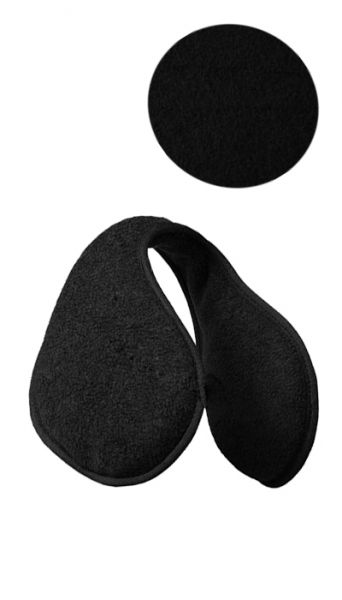 60 Bulk Winter Warm Fleece Flexible Earmuff In Black