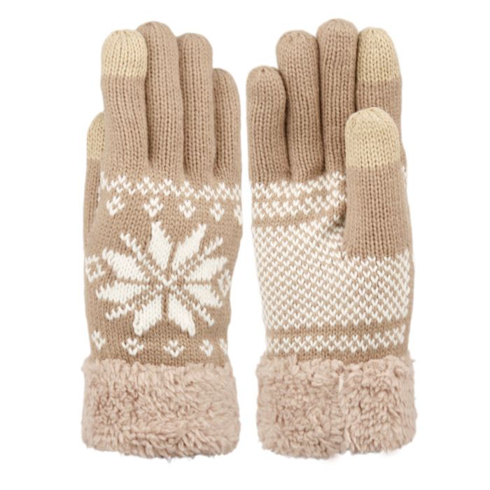 12pk Snowflake Warm Gloves Smartphone Touch Screen Mittens LOT  Wholesal