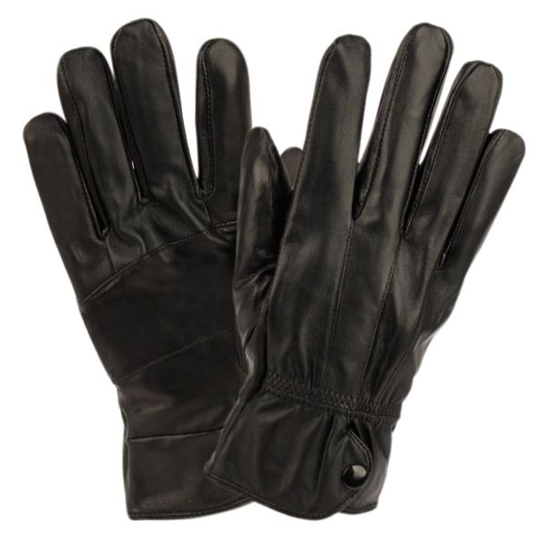 12 Pairs of Ladies Genuine Leather Gloves With Faux Fur Lining And Button Adjust Cuff