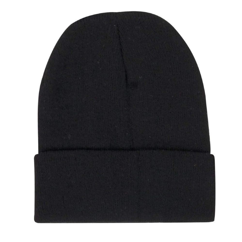 100 Pieces of Adult Knit Hat Beanie Black Only