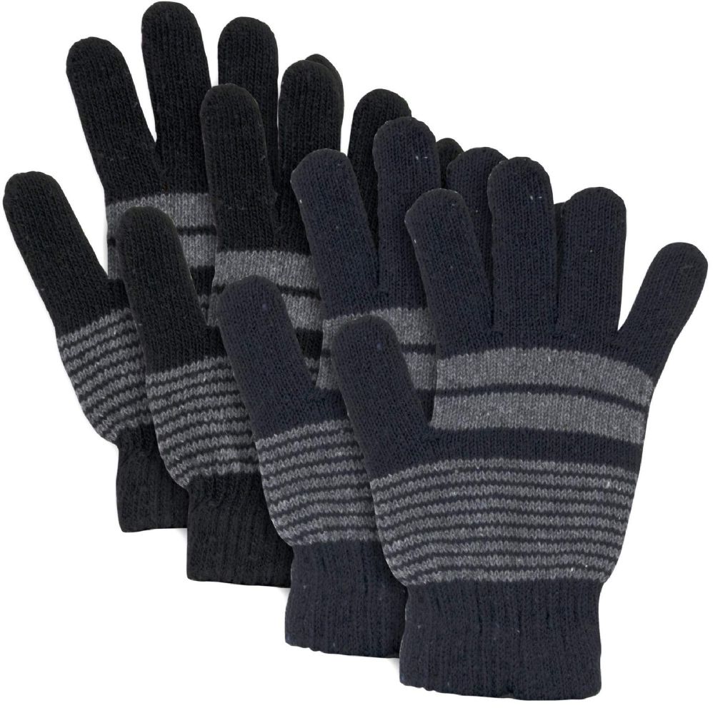 100 Wholesale Adult Knitted Gloves Striped Patterns