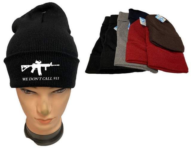 36 Pieces We Don't Call 911 Mix Color Winter Beanie - Winter Beanie Hats