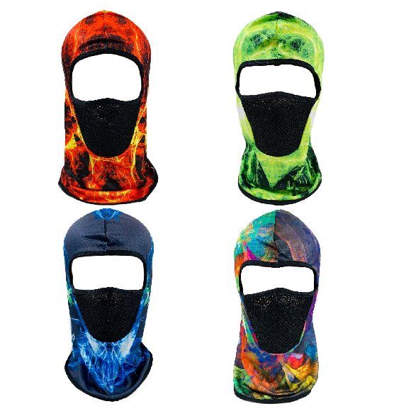 36 Pieces of Ninja Mask With Lighting Print