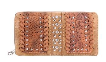 5 Pieces Montana West Tooled Collection Wallet - Leather Wallets