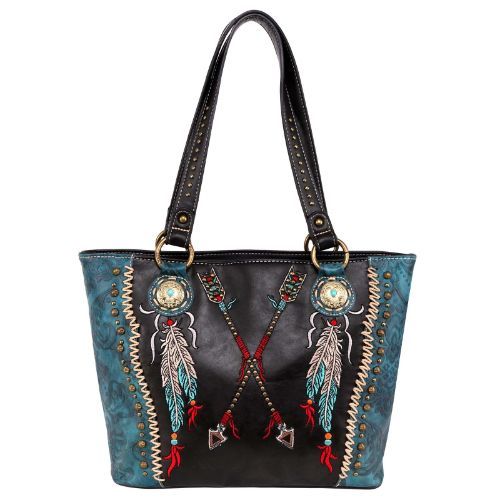 Montana West Hair-On Cowhide Aztec Tapestry Concealed Carry Tote – Montana  West World