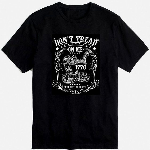 12 Wholesale Don't Tread On Me Black Color T Shirt - at ...