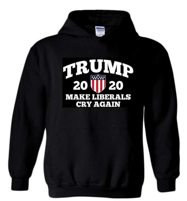 6 Pieces of Make Liberals Cry Hoody Black Color Plus Size