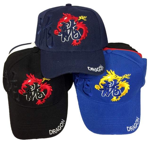 36 Pieces Dragon Baseball Cap - Baseball Caps & Snap Backs