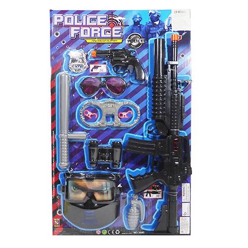 FC Shipping NEW POLICE FORCE Pistol Play Set w/gun darts & a target FREE U.S 