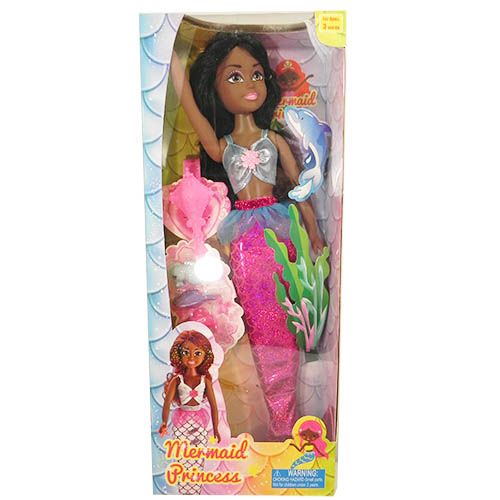 9 Wholesale Trendy's Jumbo Mermaid Princess Doll
