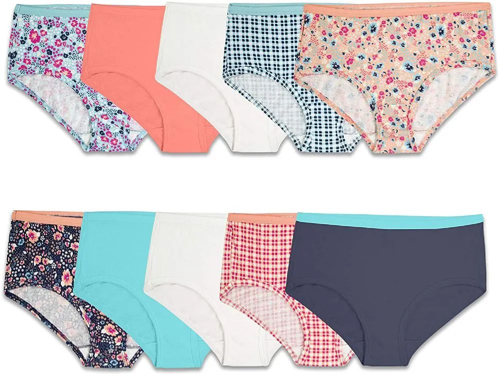 840 Wholesale Girls 100% Cotton Assorted Printed Underwear Size 10 - at 