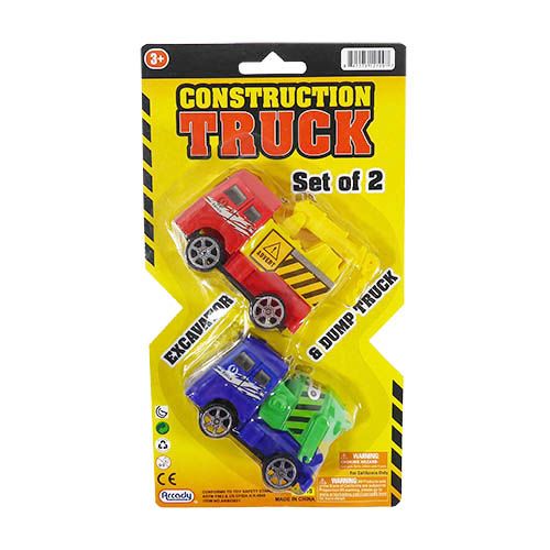 24 Wholesale Construction Trucks 2 Piece Set