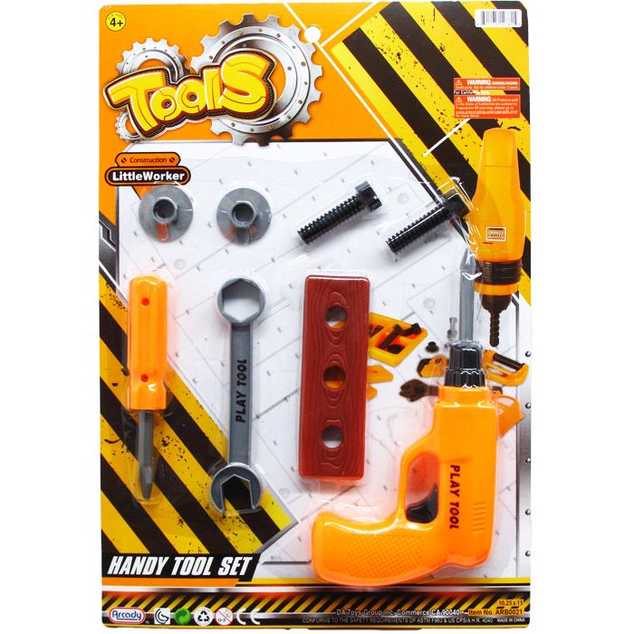 48 Wholesale Tool Play Set On Blister Card