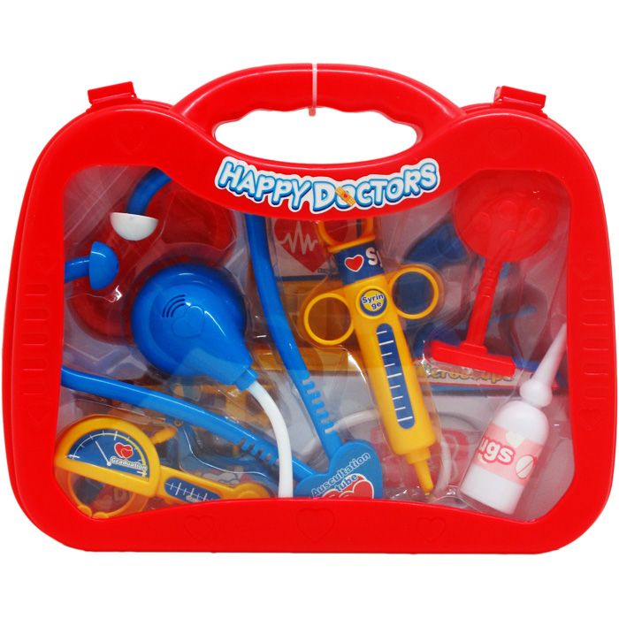 12 Wholesale 10pc Doctor Play Set In 10.5" Window Briefcase, Assorted