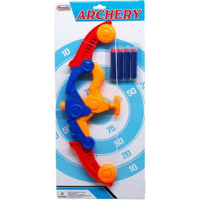 24 Pieces of Super Archery Play Set Tied On Card