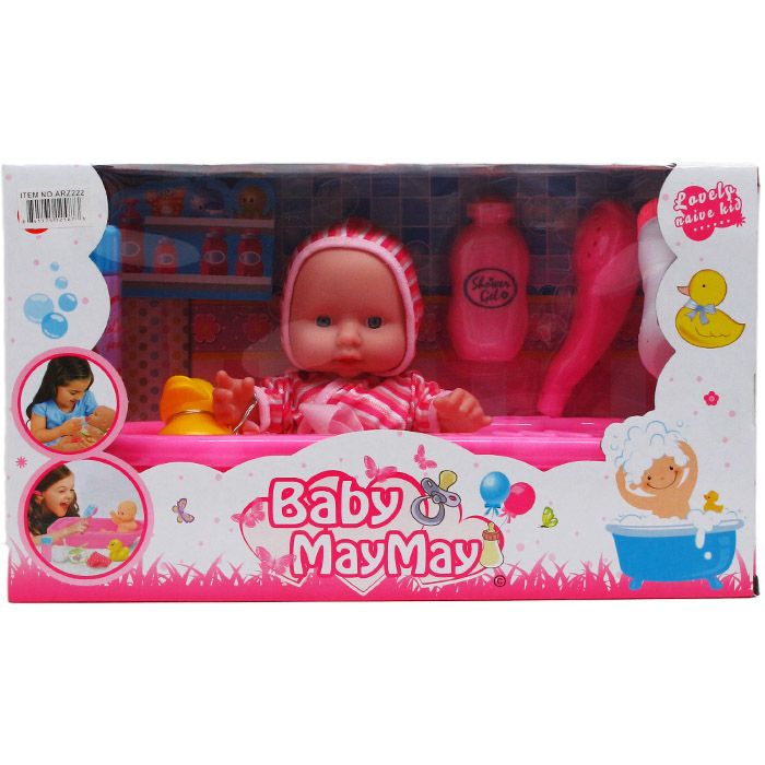 6 Pieces of Baby Doll With Accesories