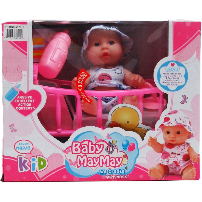 12 Pieces of Baby Doll With Sound And Accesories
