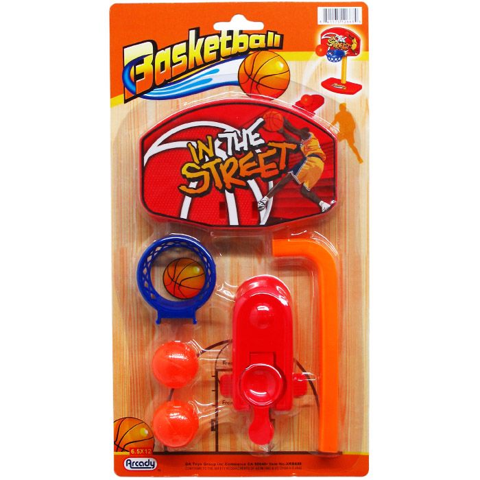 48 Pieces of Table Mini Basketball Game Set In Blister Card, 3 Assrt