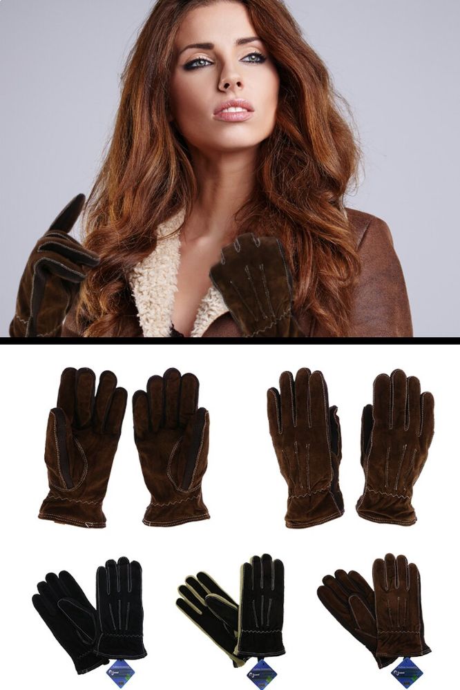 12 Pairs of Fashion Gloves In Black And Brown