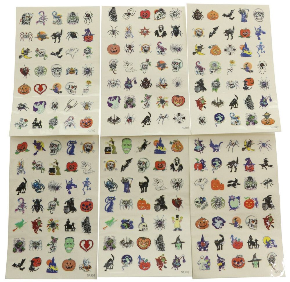 96 Pieces of Temporary Tattoos Assorted
