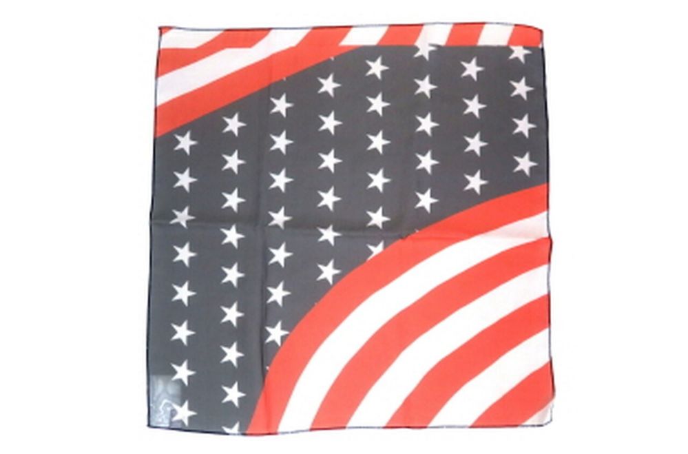 96 Wholesale American Flag Scarf Made Of Silky And Sheer Polyester