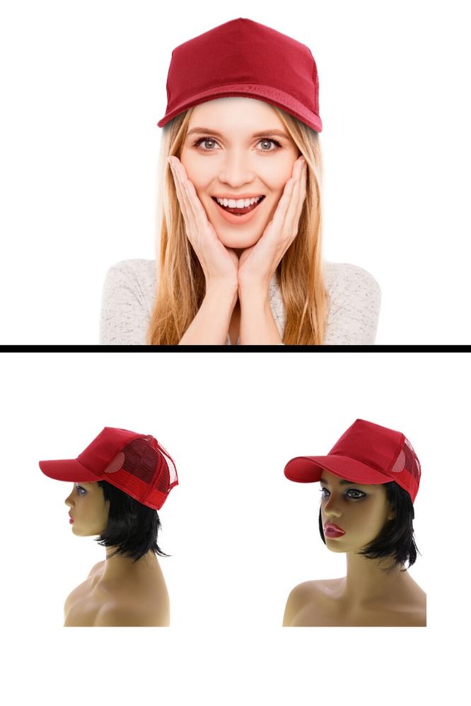 36 Pieces One Size Fits Most Adjustable Snap Band Mesh Back Trucker Cap