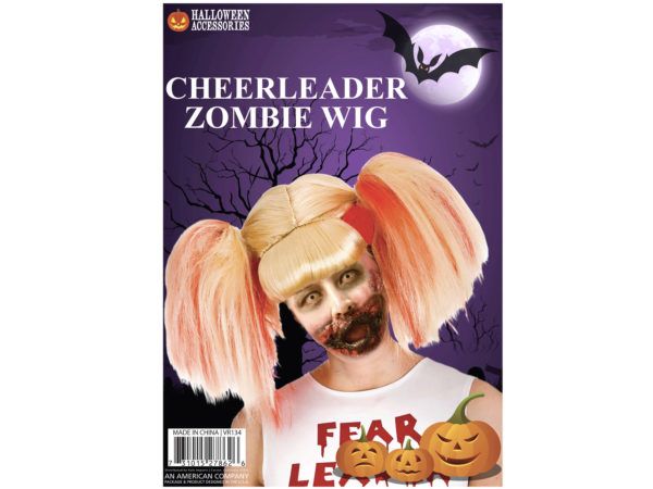 9 Pieces Zombie Cheerleader Wig - Hair Accessories - at 