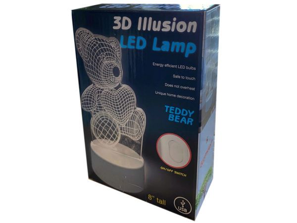 12 Pieces of 3d Illusion Lamp In 2 Assorted Styles