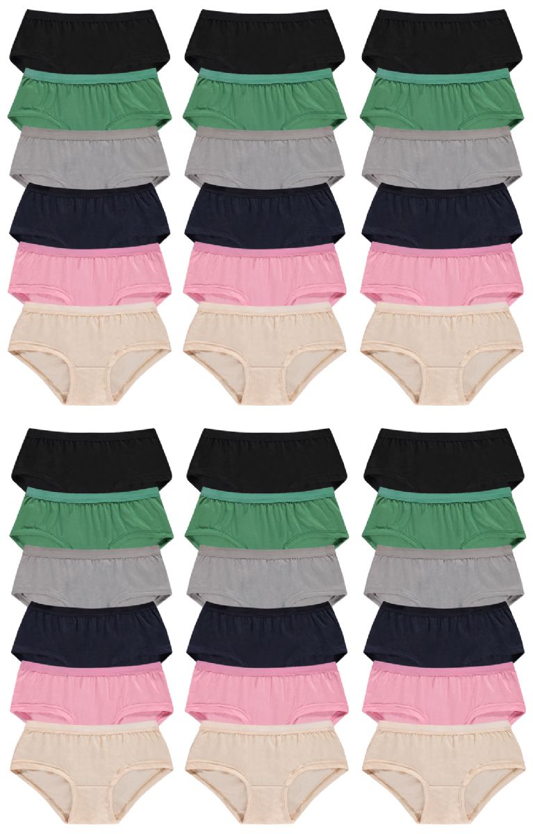 Yacht & Smith 6 Pack of Womens 95% Cotton Panties Soft Underwear Panty  Briefs in