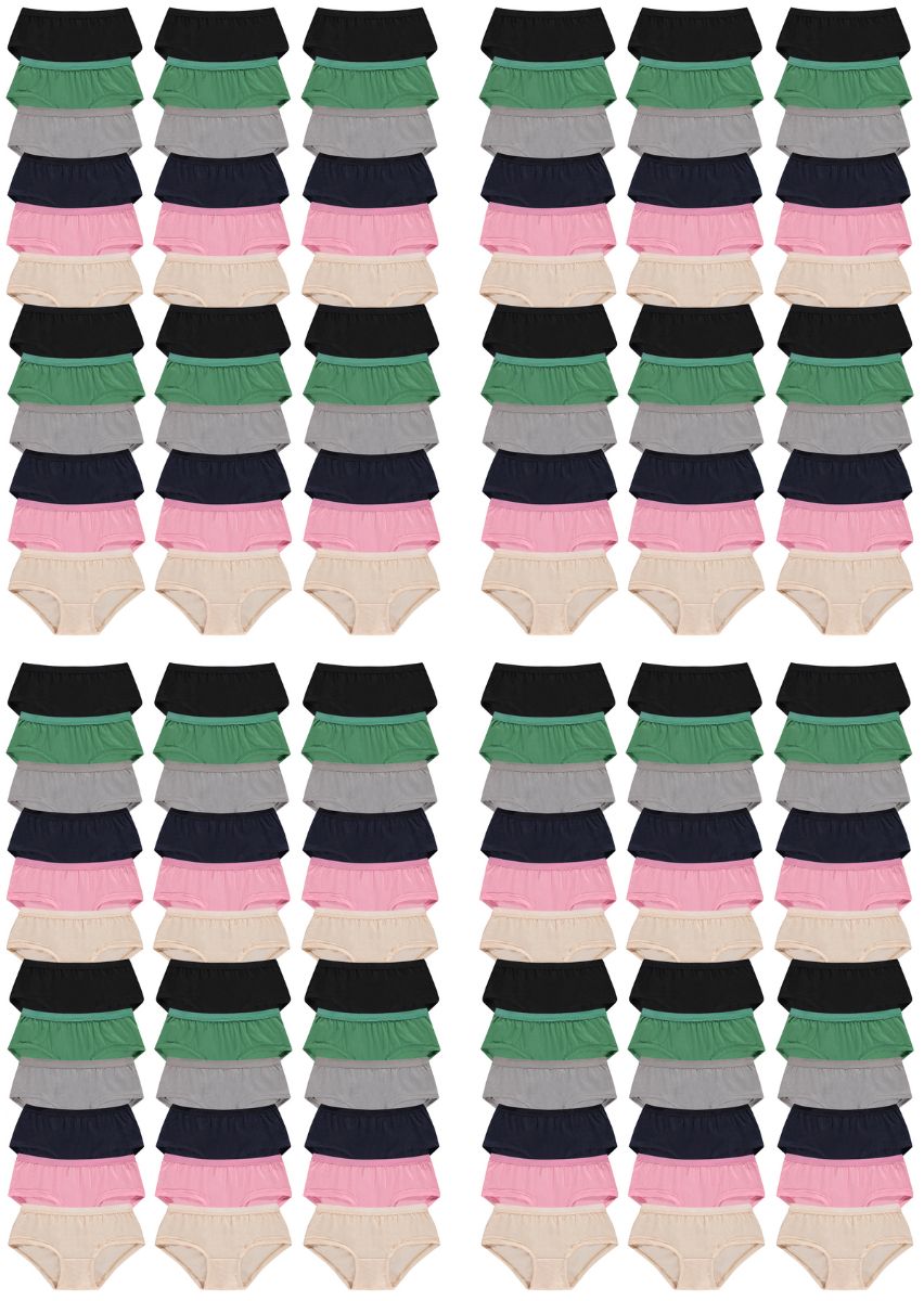 180 Wholesale Yacht & Smith Womens Cotton Lycra Underwear White Panty Briefs  In Bulk, 95% Cotton Soft Size 2xl - at 