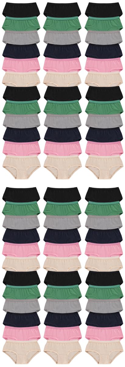 Yacht & Smith Womens 95% Cotton Soft Underwear Panty Briefs in Bulk