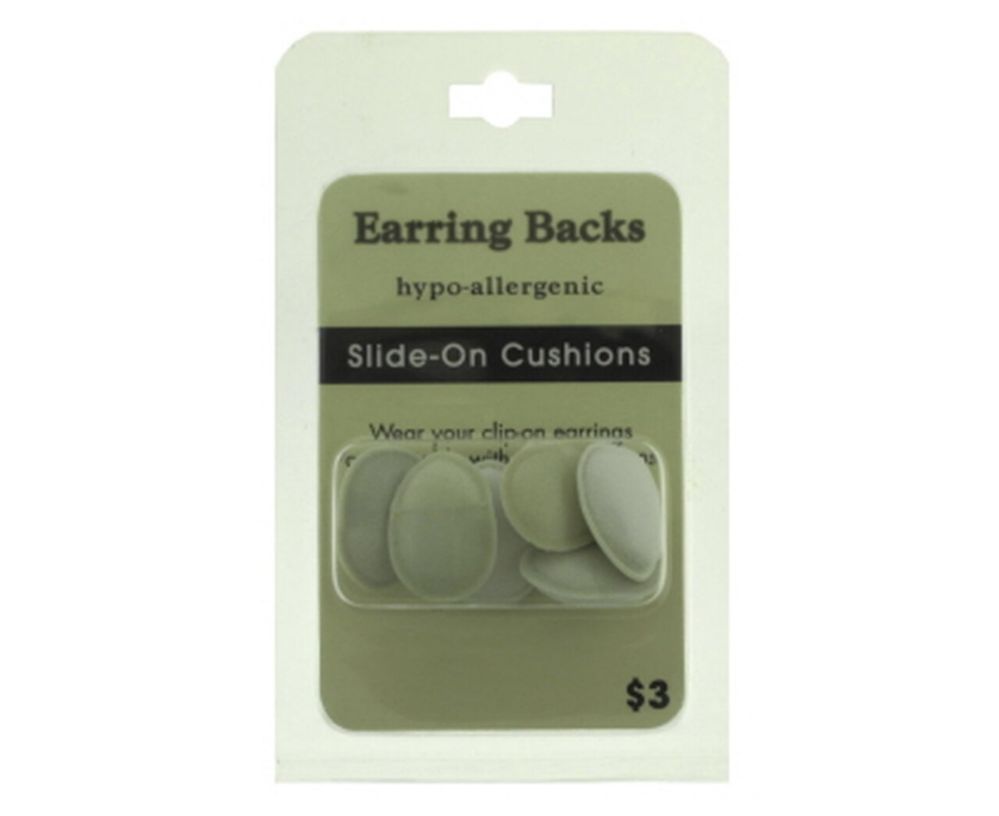 96 Bulk Hypo Allergenic Slide On Cushion Earring Backs
