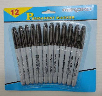 25 Pieces of 12pc Black Marker