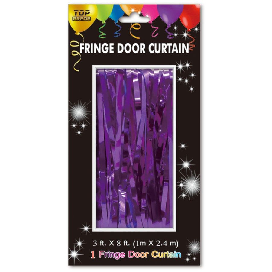 72 Wholesale Fringe Door Curtain In Purple