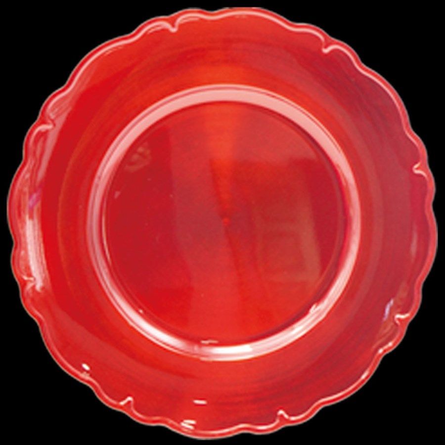 24 Wholesale Charger Plate In Red at