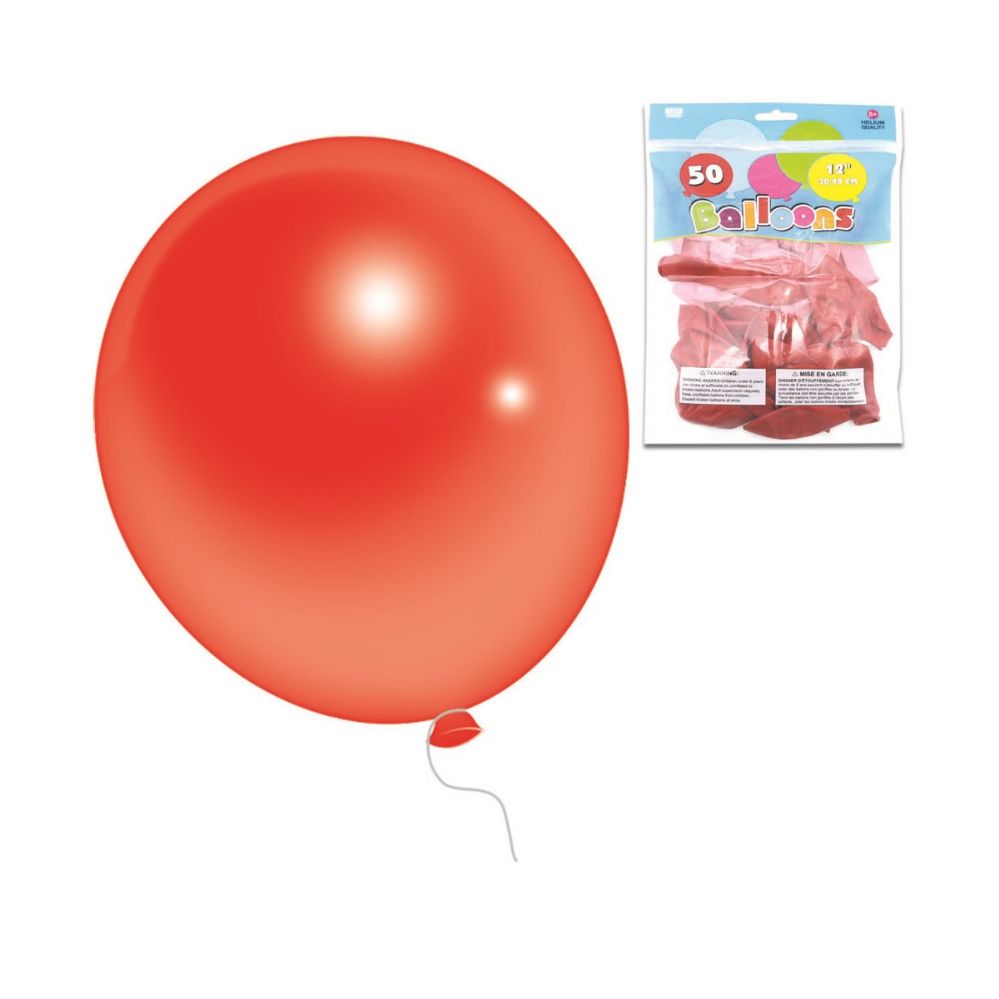 36 Wholesale Pearly Red Balloons 50 Count