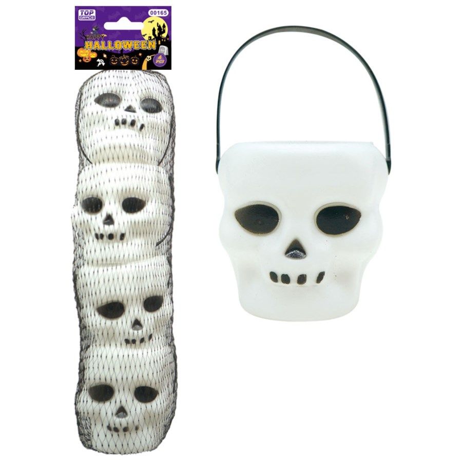 96 Pieces of Four Count Halloween Skull