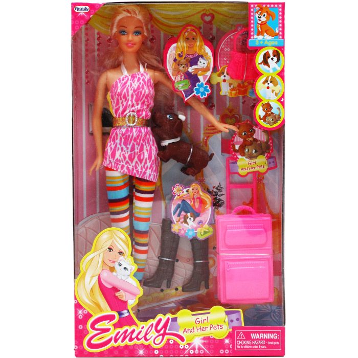 12 Wholesale 11.5" Emily Doll W/ Pets & Access
