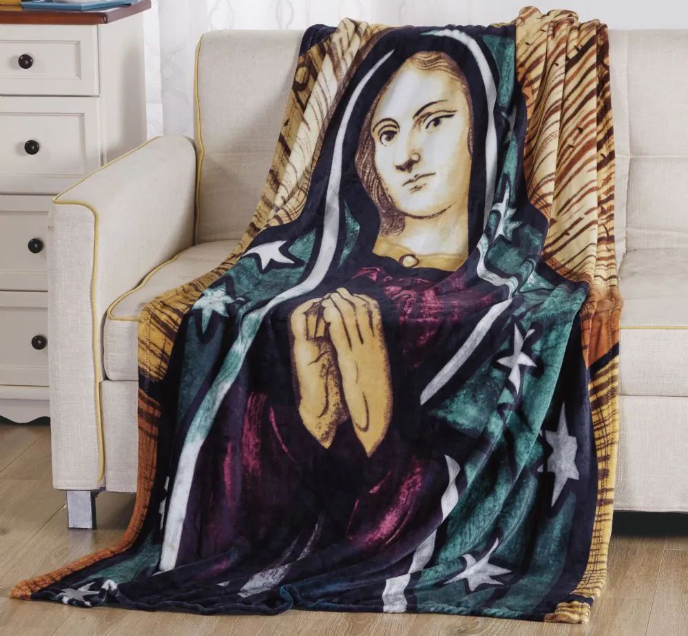 12 Wholesale Mary Oversized Throw Blanket On Hanger