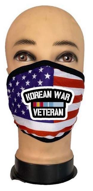 24 Wholesale Flag Style Face Mask Korean War Venteran